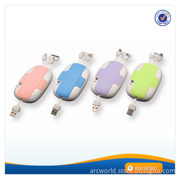 AWC062 With Bluetooth Selfie Muti-Function 2600mah-3600mAh Silicone Case Built in Cables High Power Smart Battery Charger